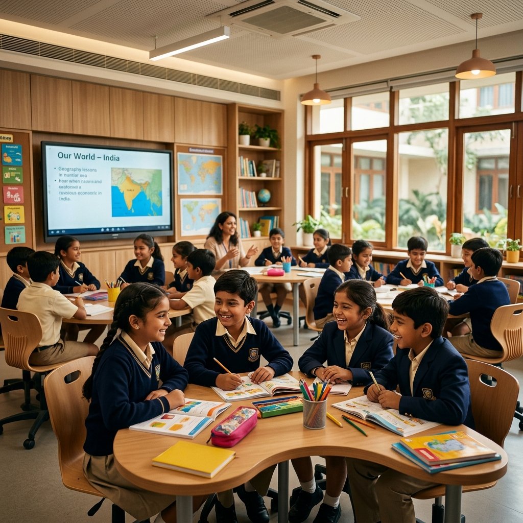 Indian Students in Classroom